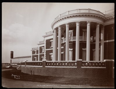 The verandah and conservatory of the main house on F.G. Bourne
